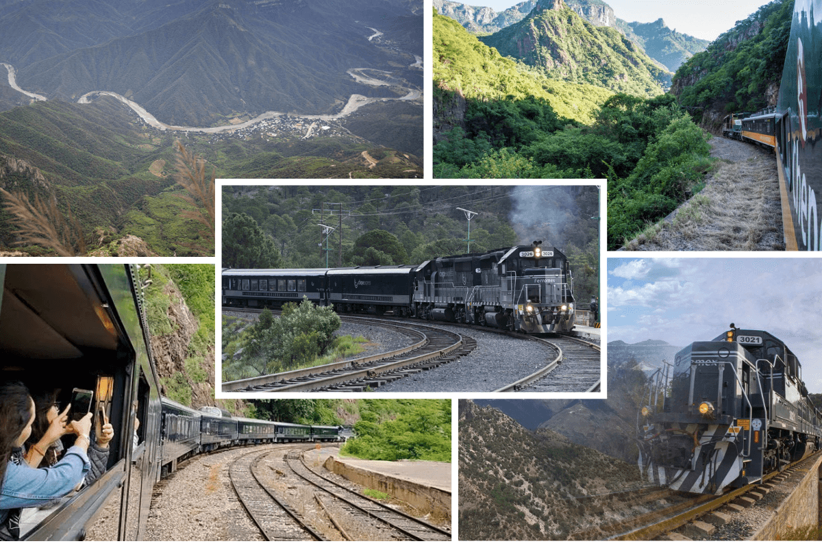 5 Días Primera Superior Tren Chepe Express Clase Turista (Lunes, jueves y sábado): Los Mochis - Barrancas del Cobre - Creel - Chihuahua