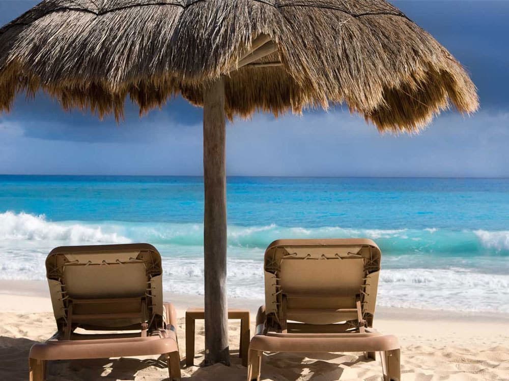 Vista panorámica de Cancún y Riviera Maya