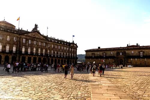 Llegada a Santiago de Compostela.
